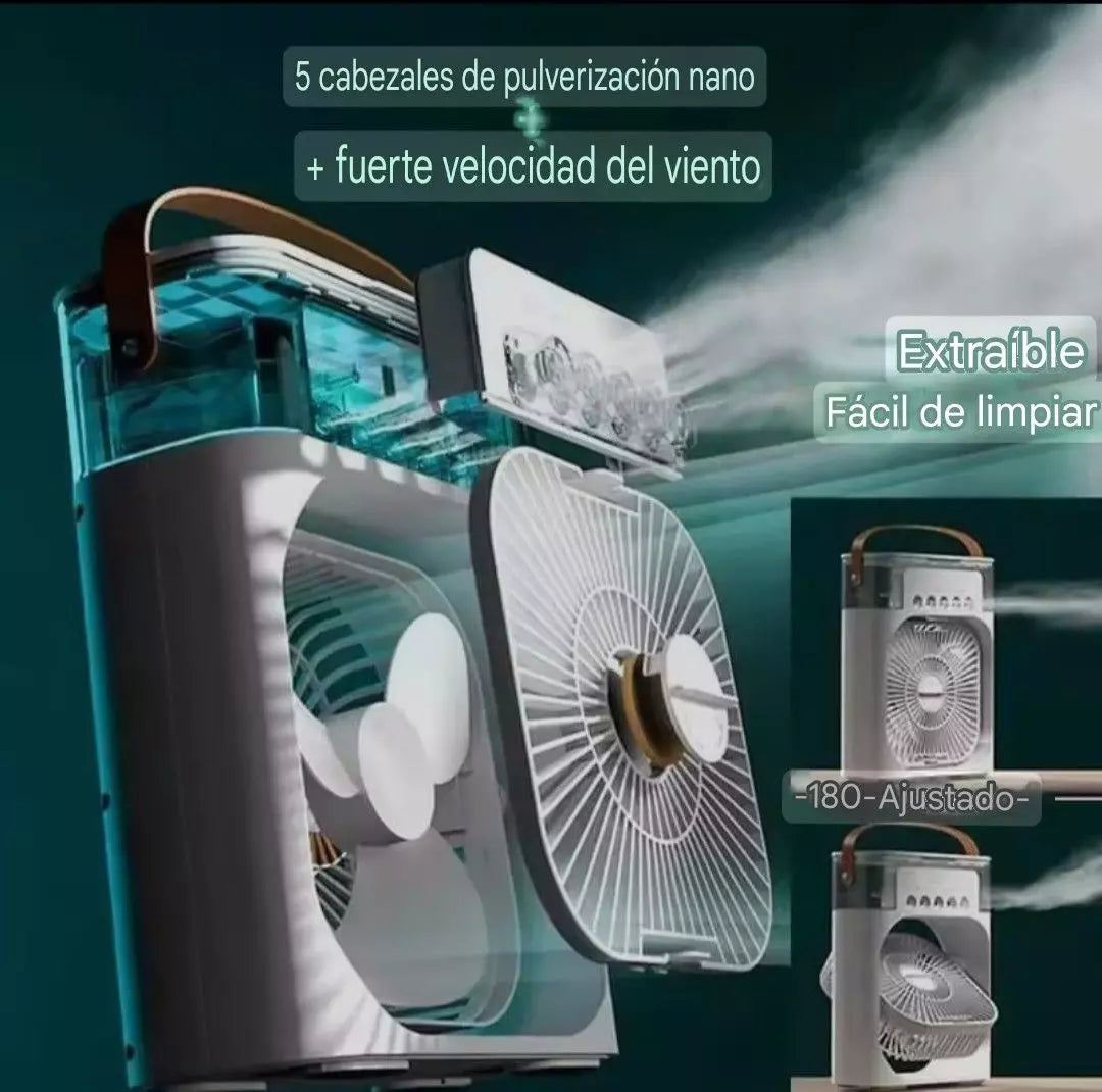 Climatizador Personal 3 en 1 | Ventilador + Humidificador + LED