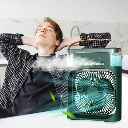 Climatizador Personal 3 en 1 | Ventilador + Humidificador + LED