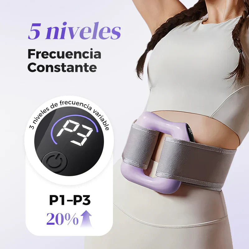 Masajeador Proo + cinta ajustable.  3 en 1 Quema grasa, Mejora digestiva y Masajes.
