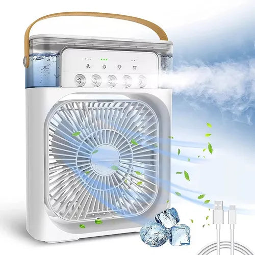 Climatizador Personal 3 en 1 | Ventilador + Humidificador + LED