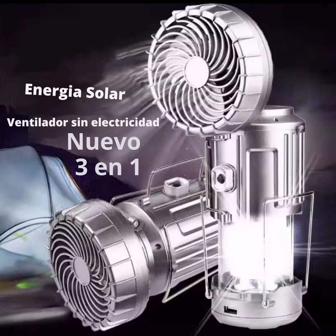 Ventiluz Solar Emergencias TM° 3 en 1