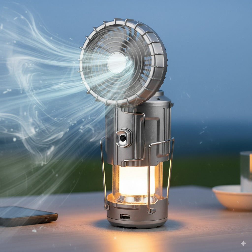 Ventiluz Solar Emergencias TM° 3 en 1