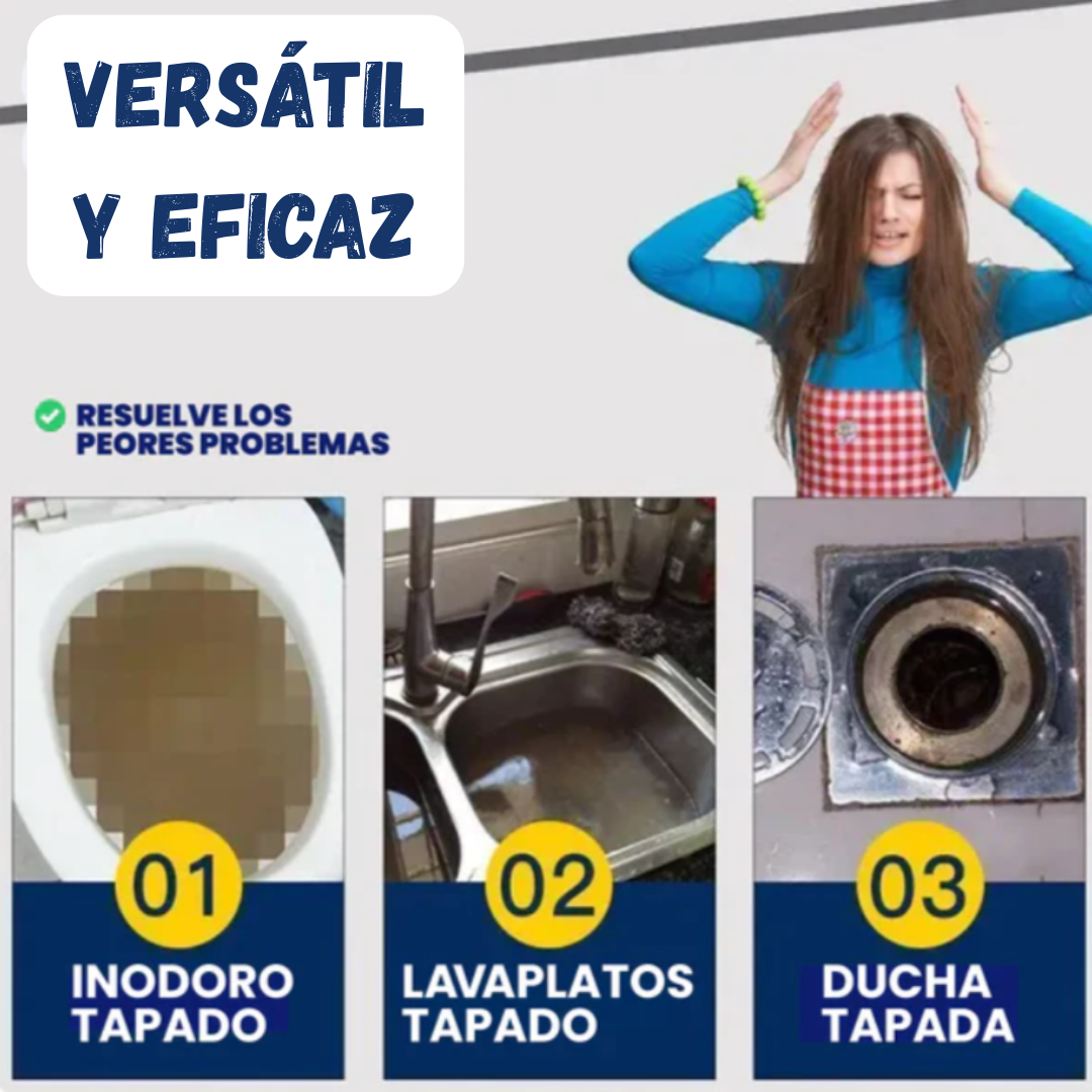 Polvo Limpiador De Drenaje - Destapador potente de tuberías