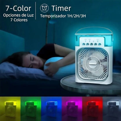 Climatizador Personal 3 en 1 | Ventilador + Humidificador + LED