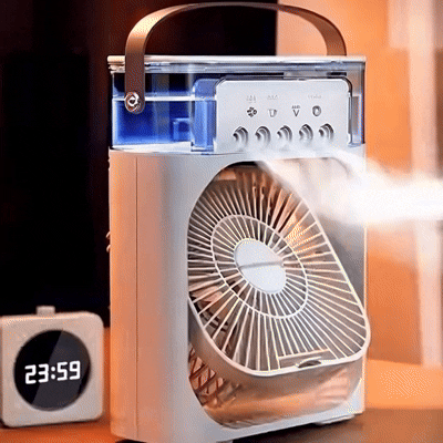 Climatizador Personal 3 en 1 | Ventilador + Humidificador + LED